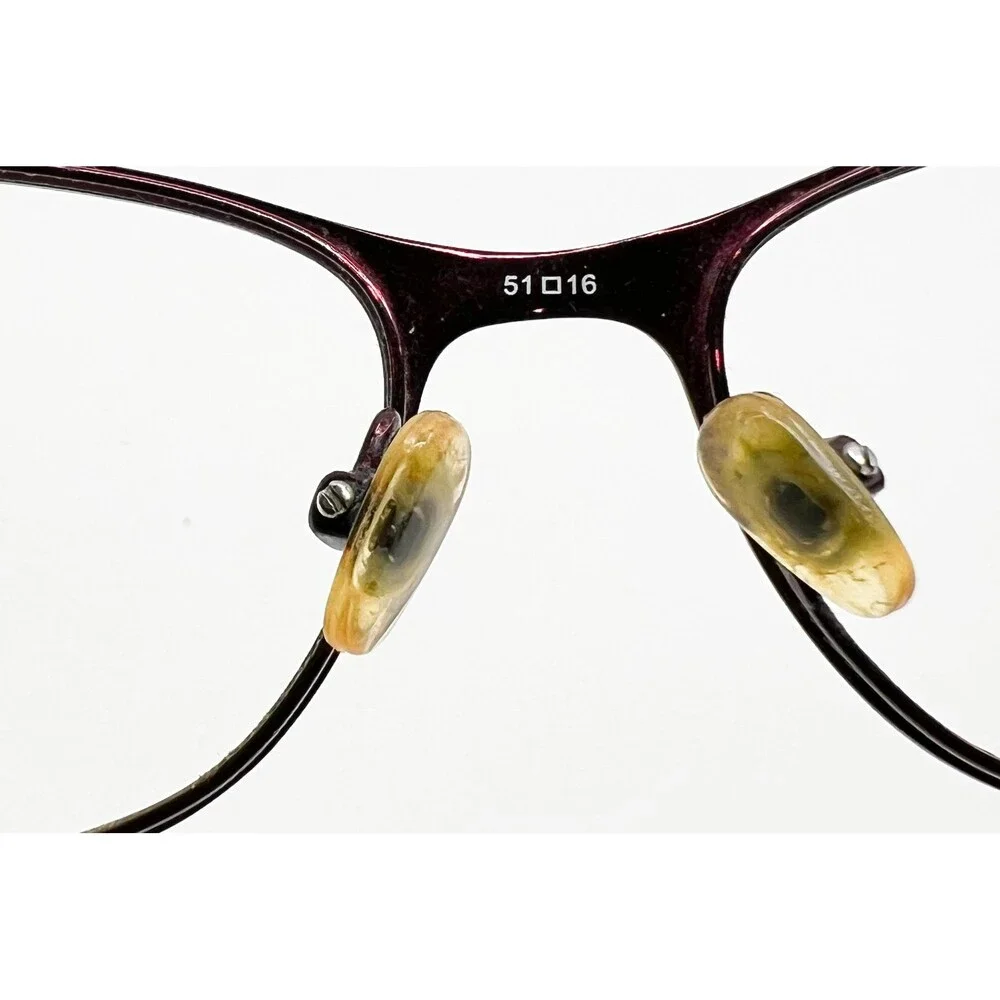 Bulova Eyeglasses Women Burgundy Alameda Marsala Embellished 51-16-135